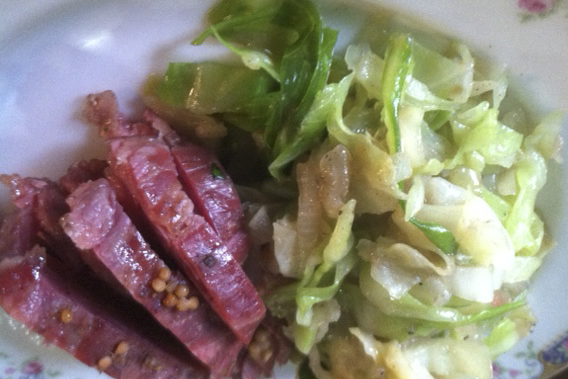Corned beef cabbage