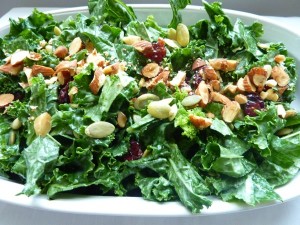 lemon tahini spinach salad - sleep nutrition