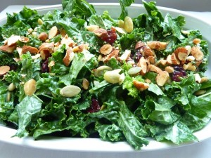 lemon tahini green salad - GMO labeling