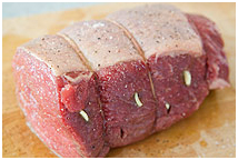 roast beef with garlic