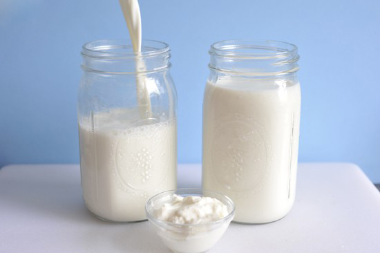 Coconut milk kefir probiotic drink