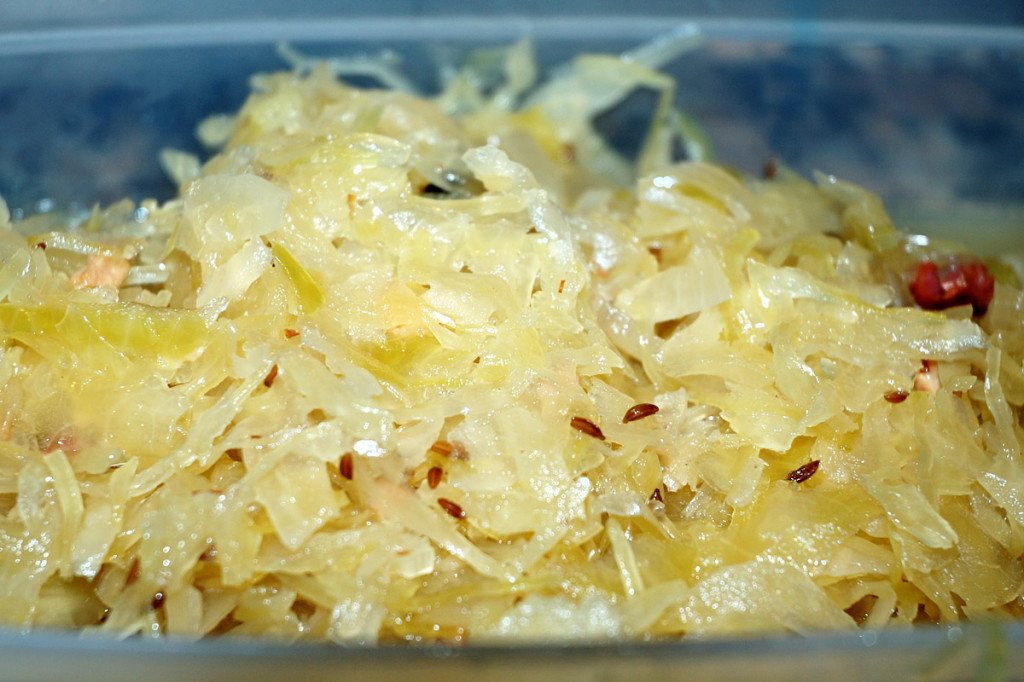 homemade probiotic sauerkraut