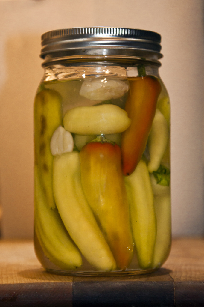 brine pickled peppers