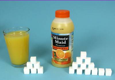 Orange juice is high blood sugar
