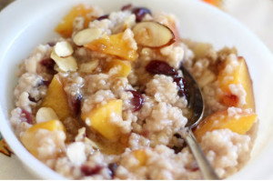 Creamy Peaches and Buckwheat