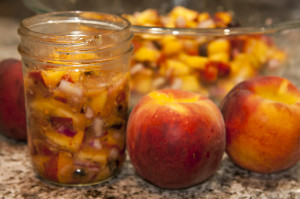Lacto-fermented Gingered Peach Chutney