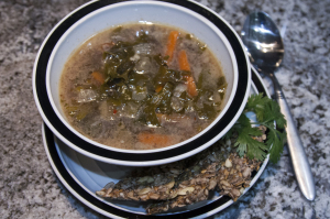 Ginger Kale Garlic Soup
