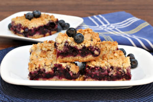 Blueberry Rhubarb Breakfast Bars