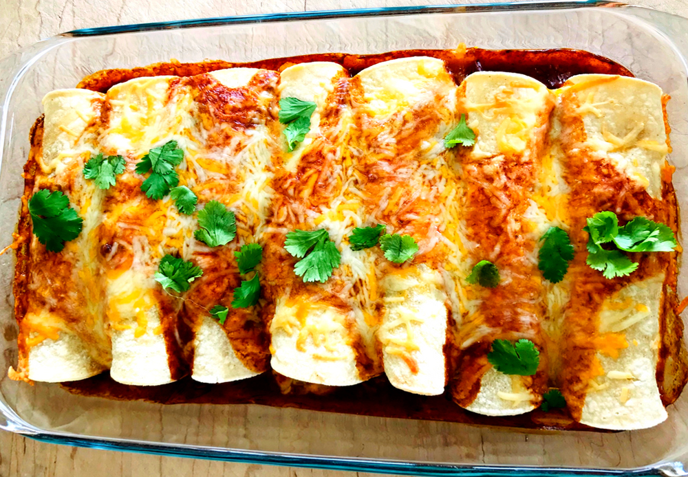 Paleo and Whole 30 approved Chicken Enchiladas