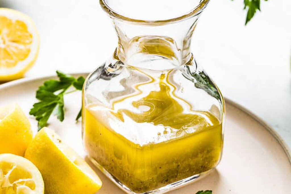 Image of Lemon Garlic Vinaigrette Dressing
